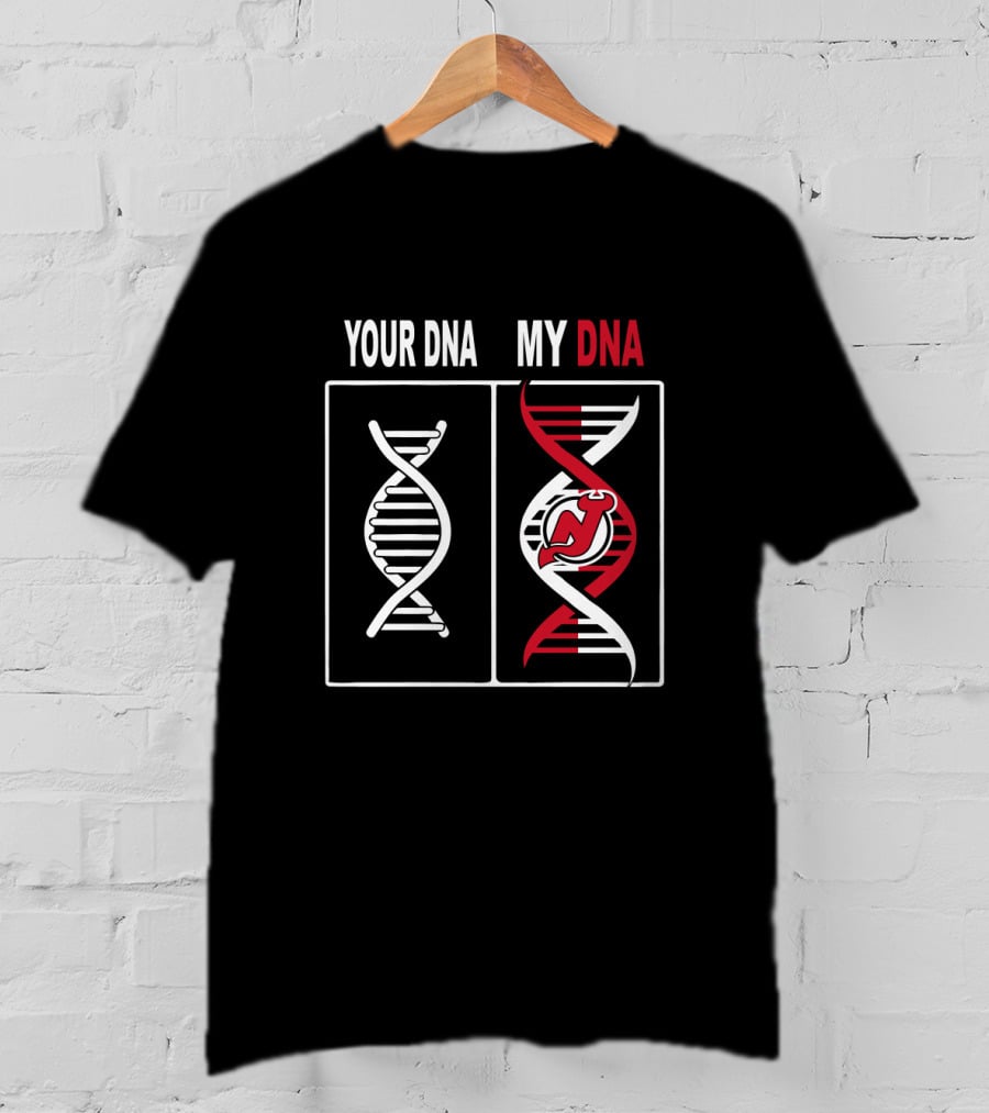 Your DNA My DNA New Jersey Devils Logo Hockey Fan T-Shirt