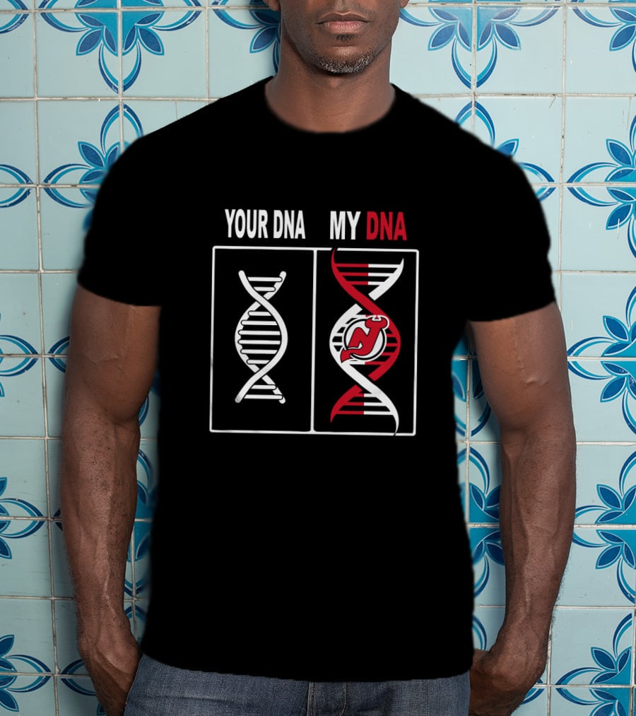 Your DNA My DNA New Jersey Devils Logo Hockey Fan T-Shirt