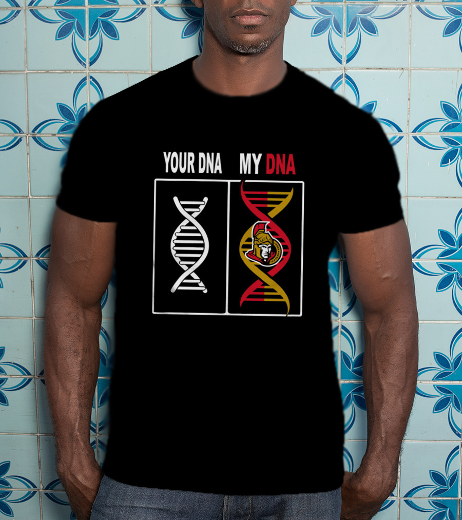 Your DNA My DNA Ottawa Senators Fan DNA Helix T-Shirt