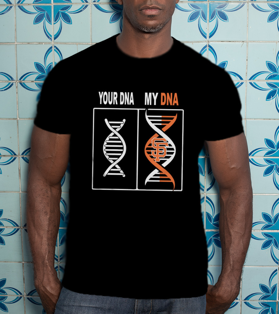 Your DNA My DNA San Francisco Giants Logo Spiral T-Shirt