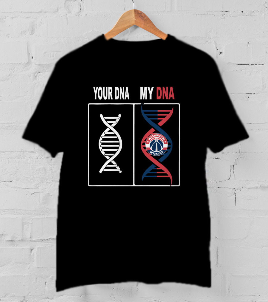 Your Dna My Dna Washington Wizards Fan Symbol Spiral T-Shirt
