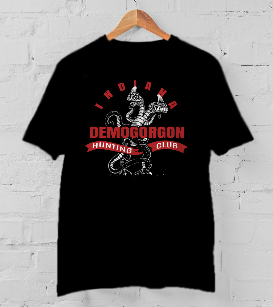 Indiana Demogorgon Hunting Club IN Stranger Things Fans T-Shirt