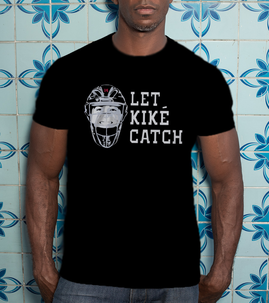 Let KiKE Catch Baseball Face Mask Los Angeles Dodgers Fans T-Shirt