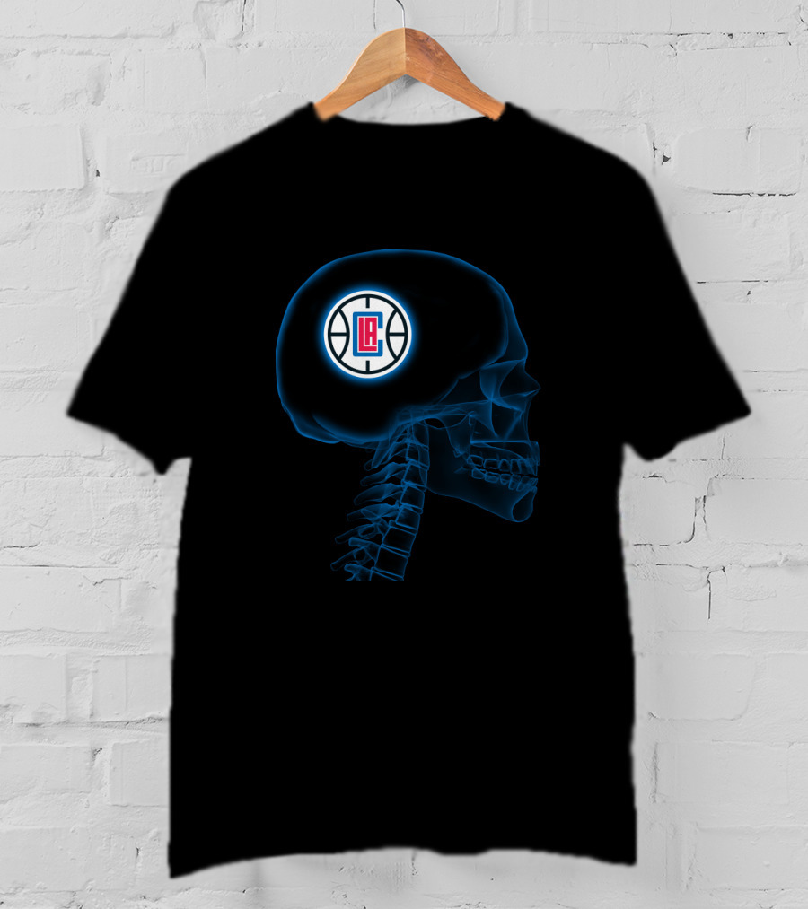 La Clippers Brain Skeleton Halloween Theme For Fans T-Shirt