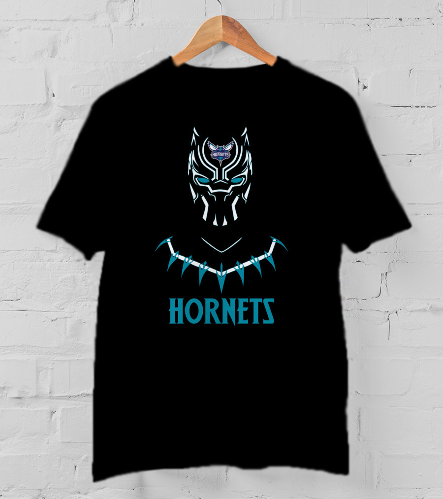 Hornets Black Panther Fan Mashup T-Shirt