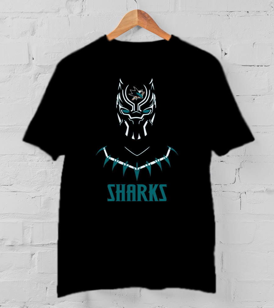 Black Panther San Jose Sharks Fans T-Shirt