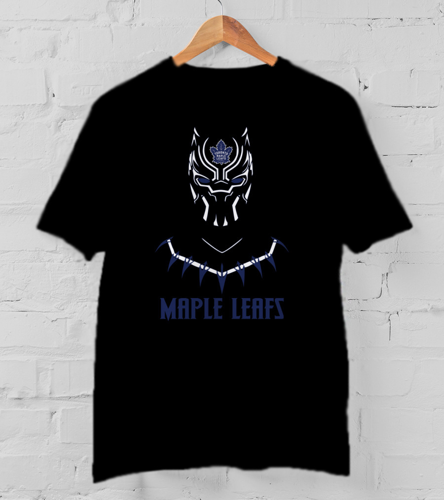 Toronto Maple Leafs Black Panther Fan Crossover T-Shirt