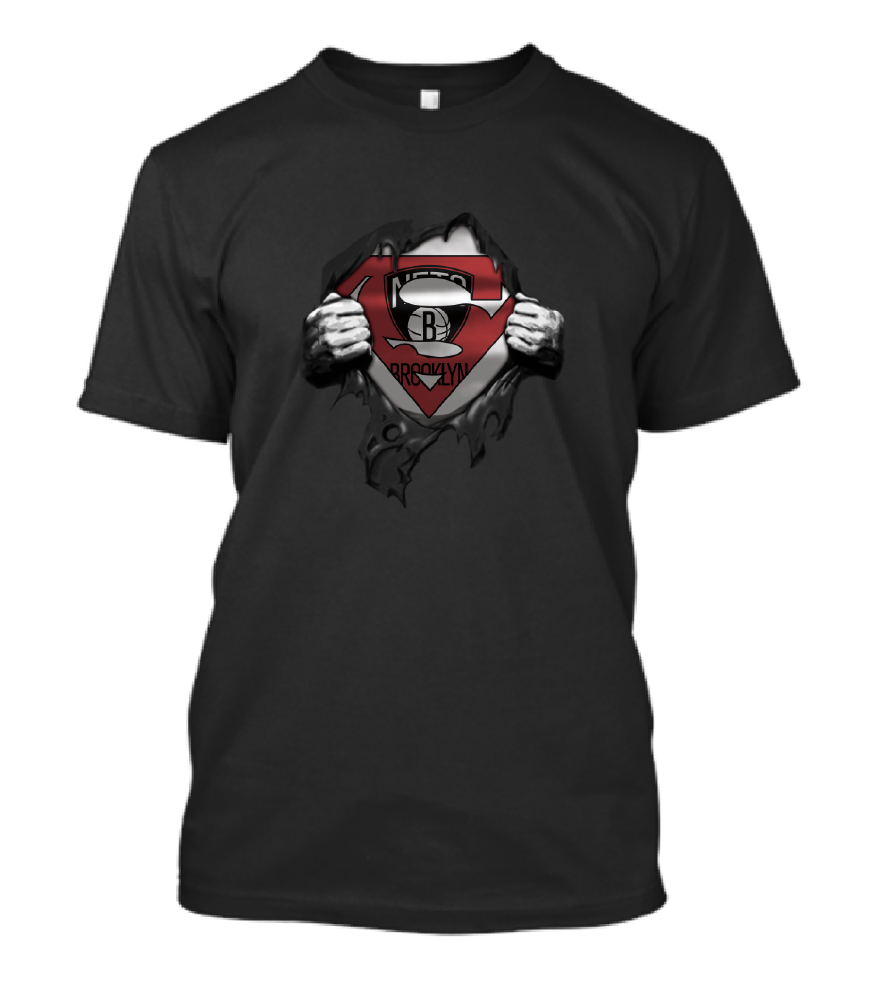 Brooklyn Nets Superman Logo Fan T-Shirt