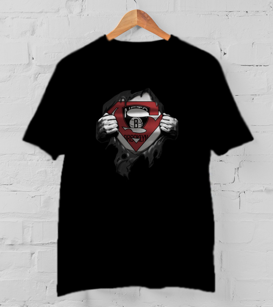 Brooklyn Nets Superman Logo Fan T-Shirt