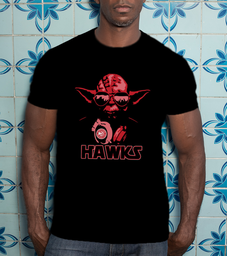 Yoda Star Wars Atlanta Hawks Fans Hawks T-Shirt