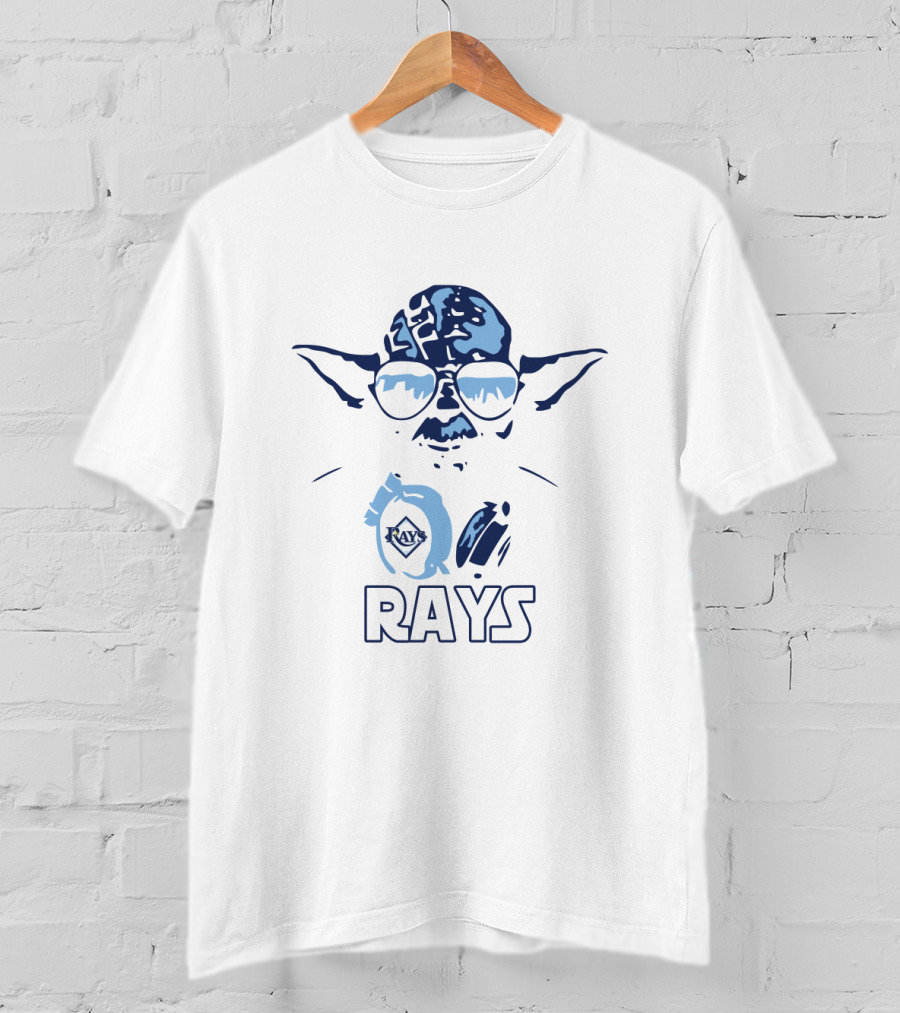 Yoda Fans Star Wars And Tampa Bay Rays Baseball Enthusiasts T-Shirt