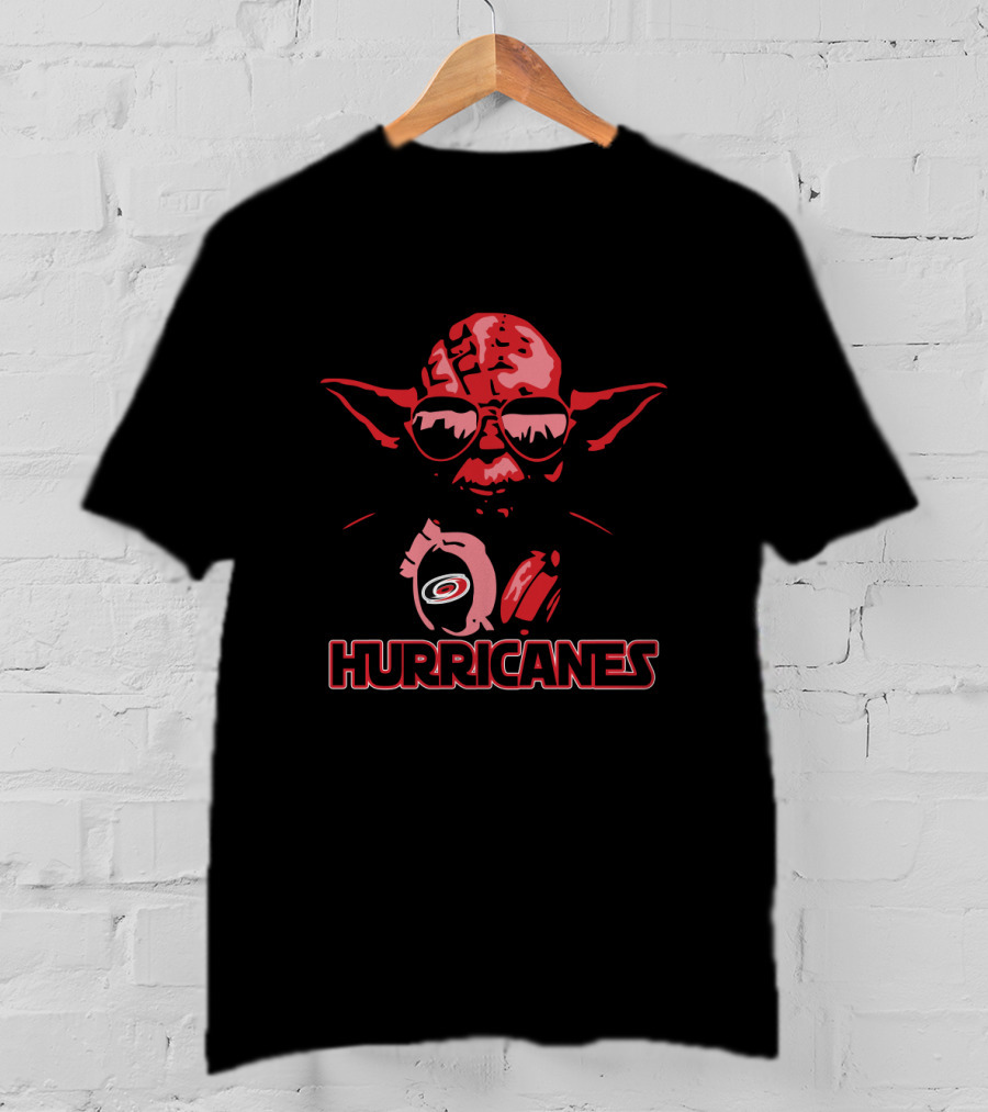Yoda Star Wars Hurricanes Hockey Fans Carolina T-Shirt