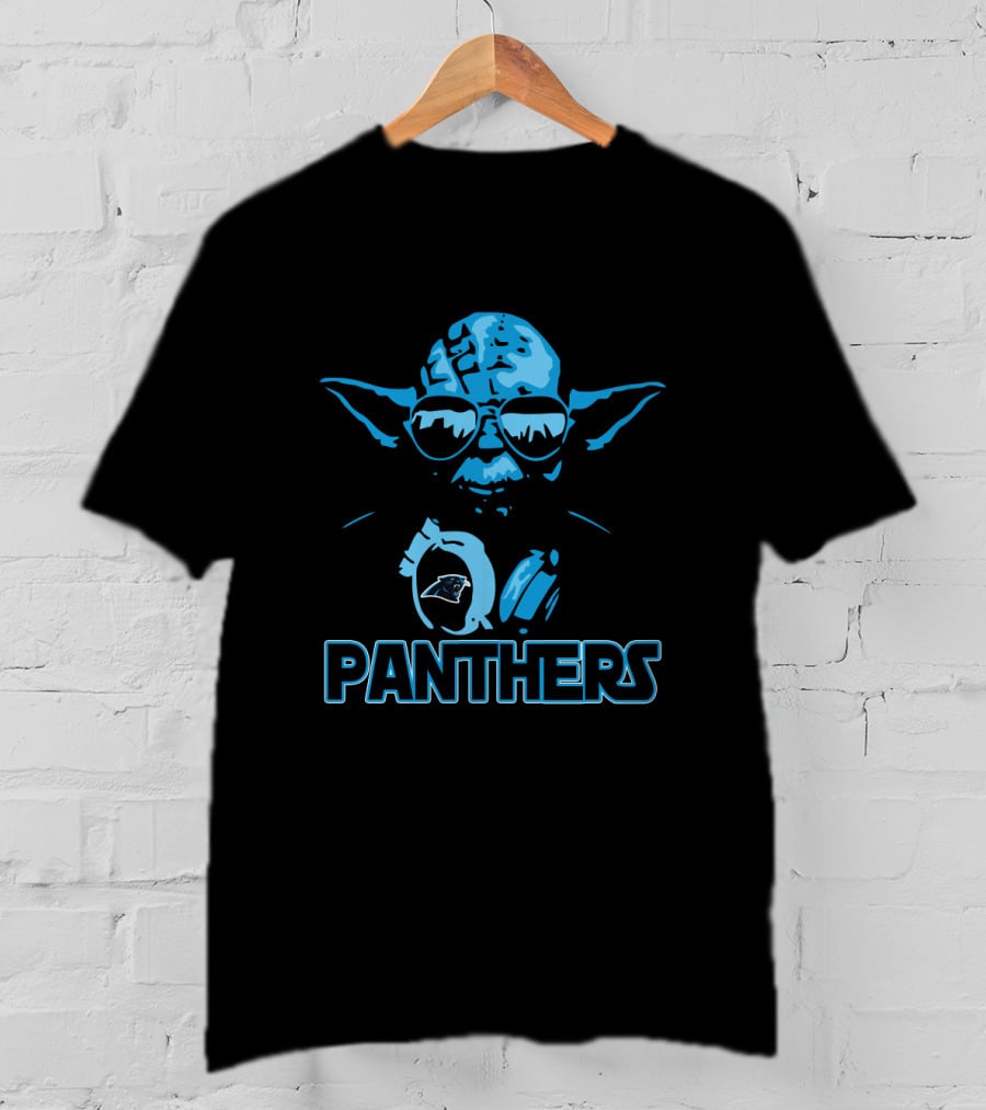 Yoda Star Wars Carolina Panthers Fans Panthers T-Shirt