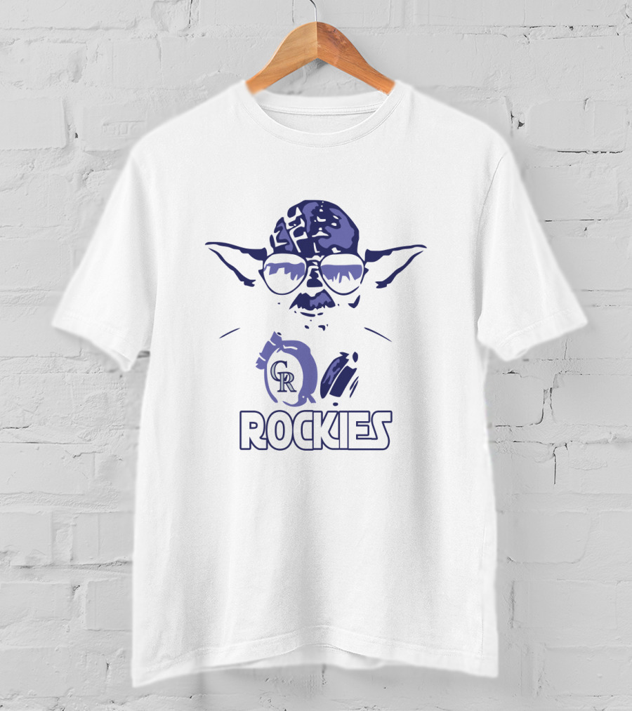 Yoda Rockies Colorado Star Wars Fans With CR T-Shirt