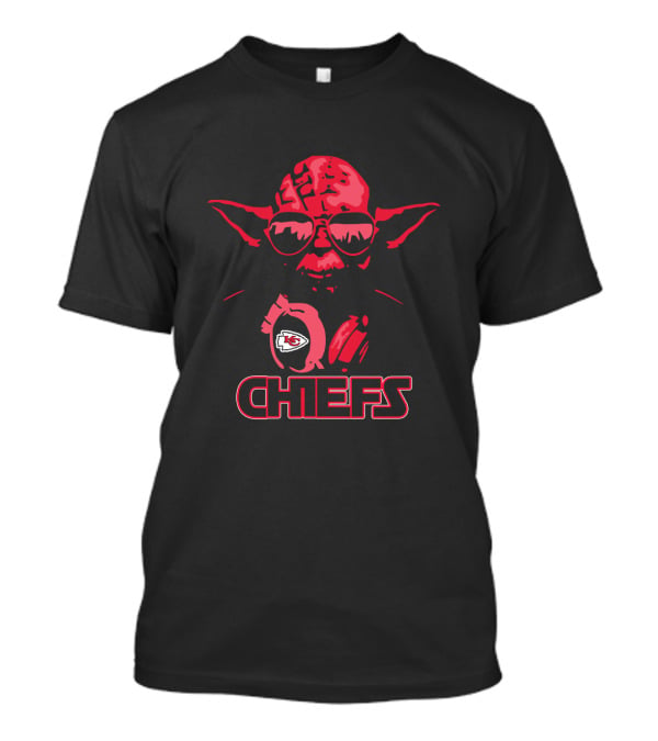Yoda Star Wars Kansas City Chiefs Chefs Fans T-Shirt
