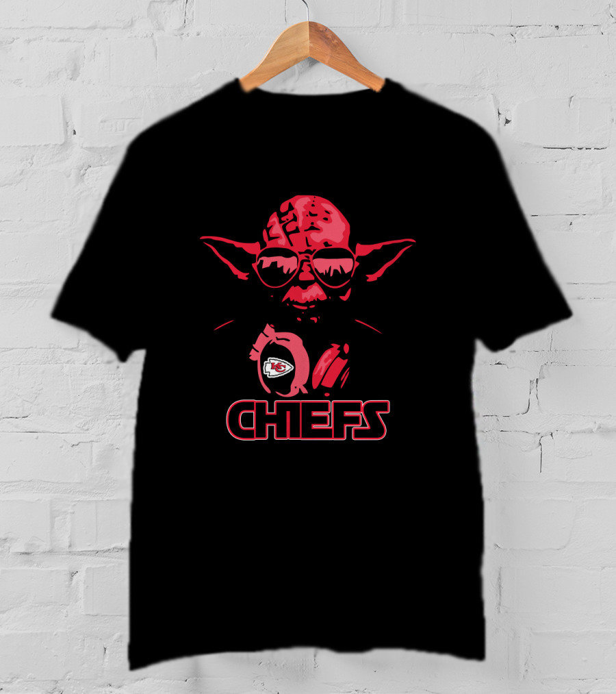 Yoda Star Wars Kansas City Chiefs Chefs Fans T-Shirt