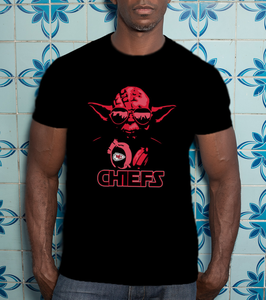 Yoda Star Wars Kansas City Chiefs Chefs Fans T-Shirt