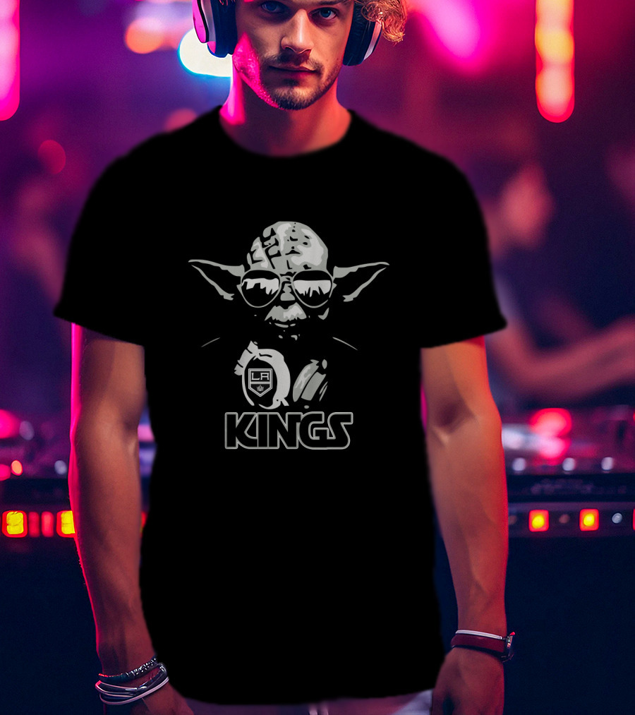 Yoda Star Wars LA Kings Hockey Fans T-Shirt
