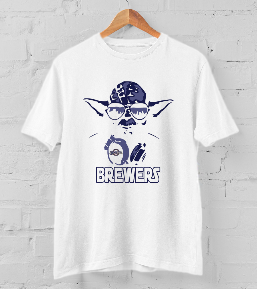 Yoda Milwaukee Brewers Star Wars Fans Iconic Mashup T-Shirt