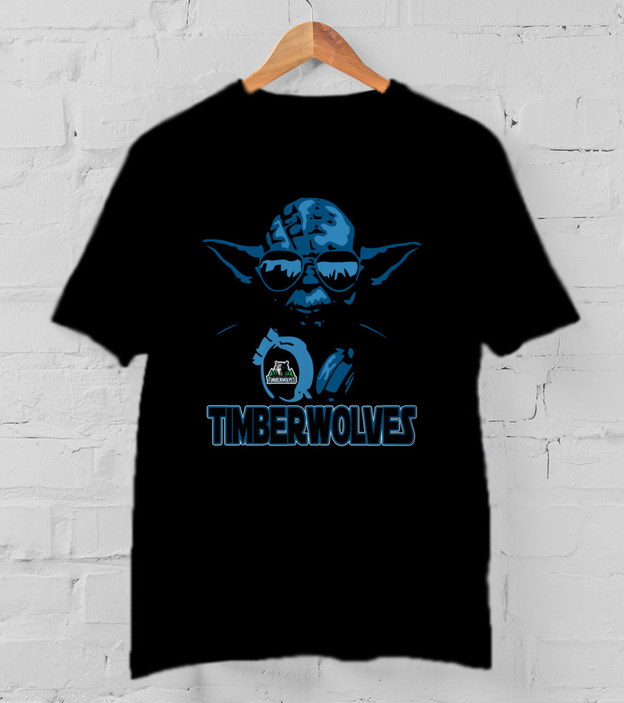 Yoda Timberwolves Star Wars Minnesota Fans T-Shirt