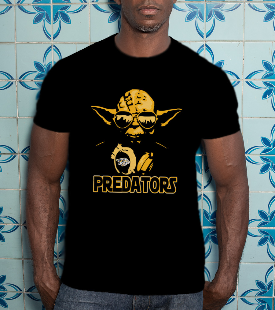 Yoda Nashville Predators Star Wars Fans Predators T-Shirt