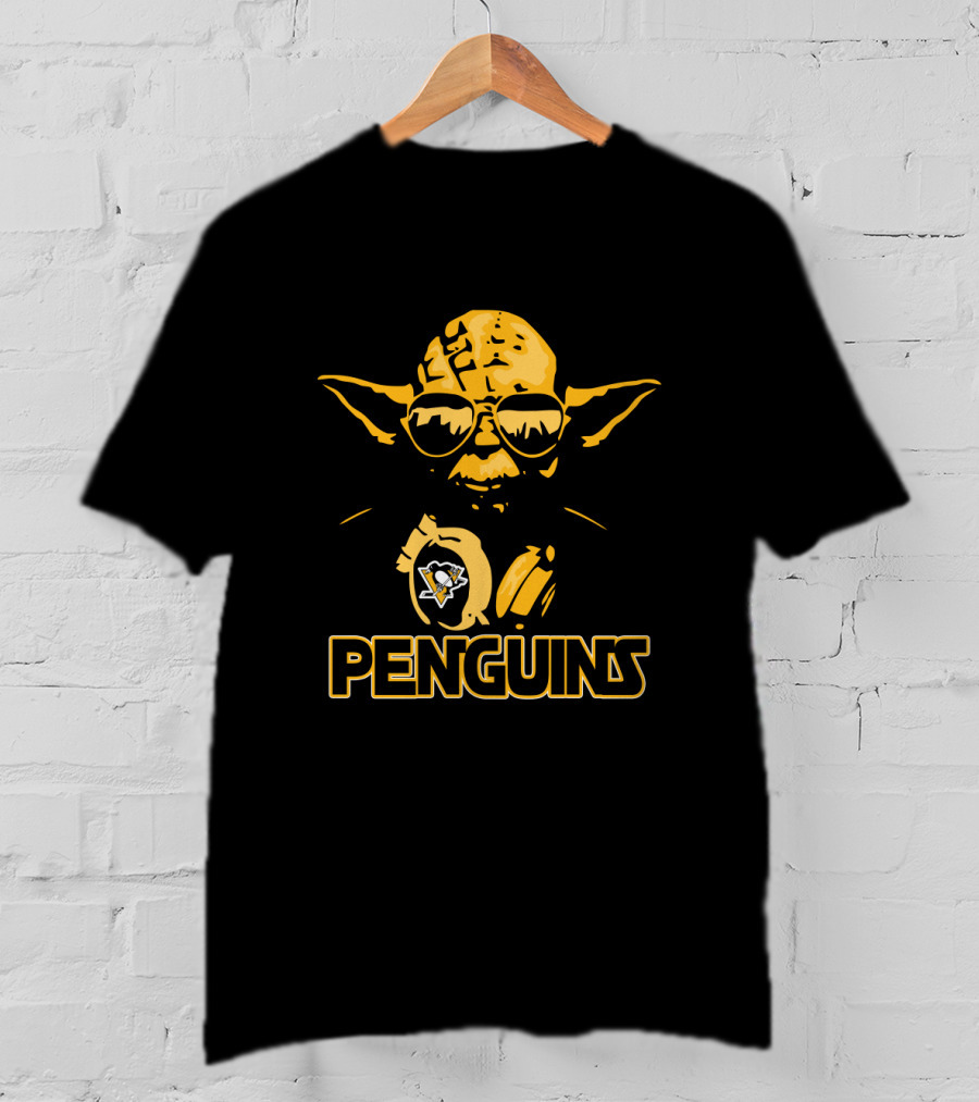Yoda Star Wars Pittsburgh Penguins Fans Iconic T-Shirt