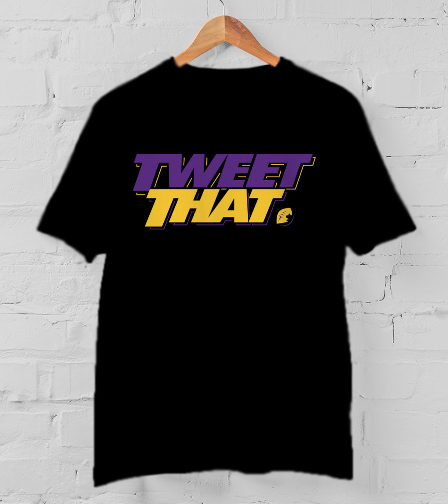 Tweet That Mike Zimmer Fans Vikings Football Purple Yellow T-Shirt