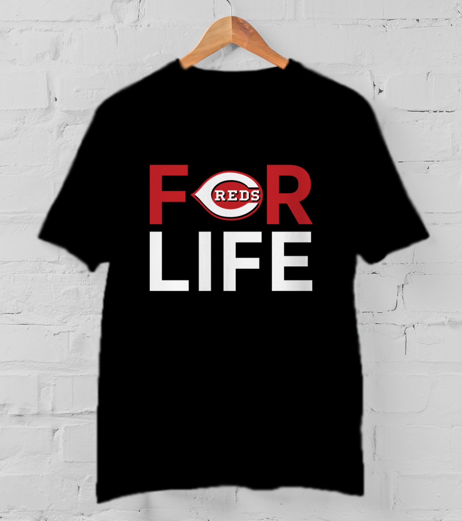 Cincinnati Reds Logo For Life Fan Commitment T-Shirt