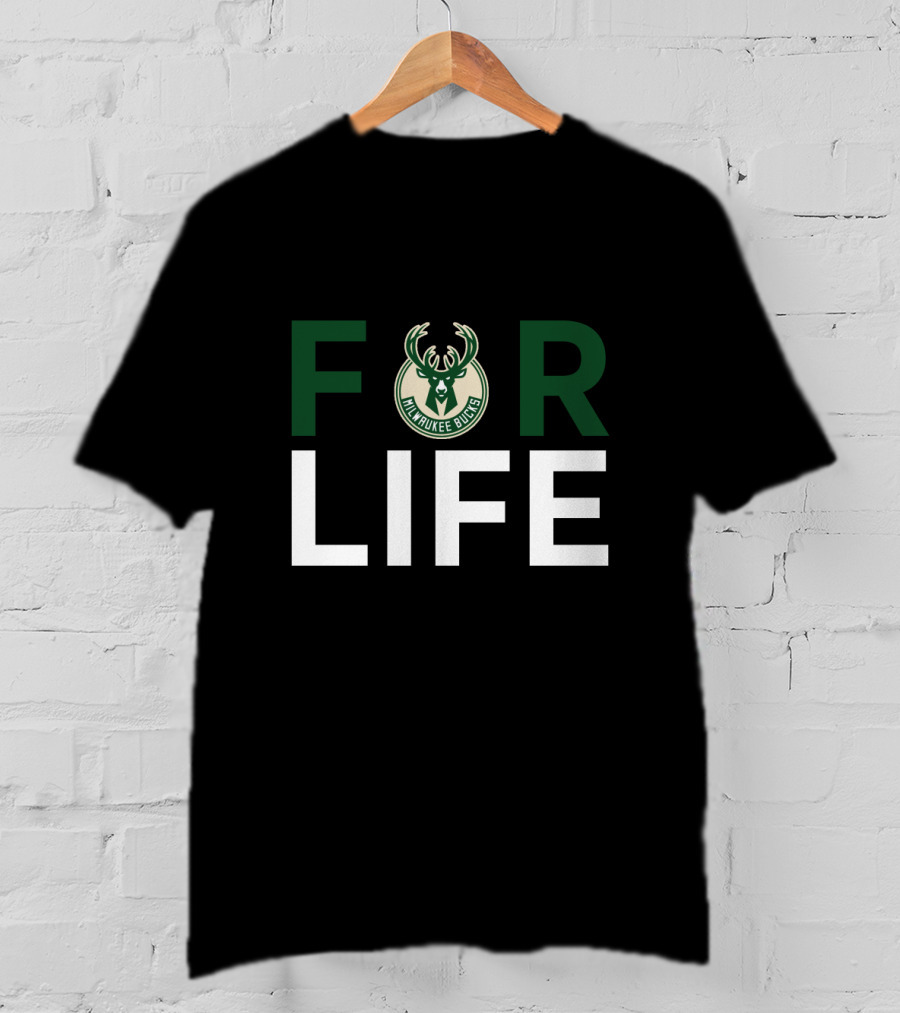 Milwaukee Bucks For Life Fan Loyalty T-Shirt