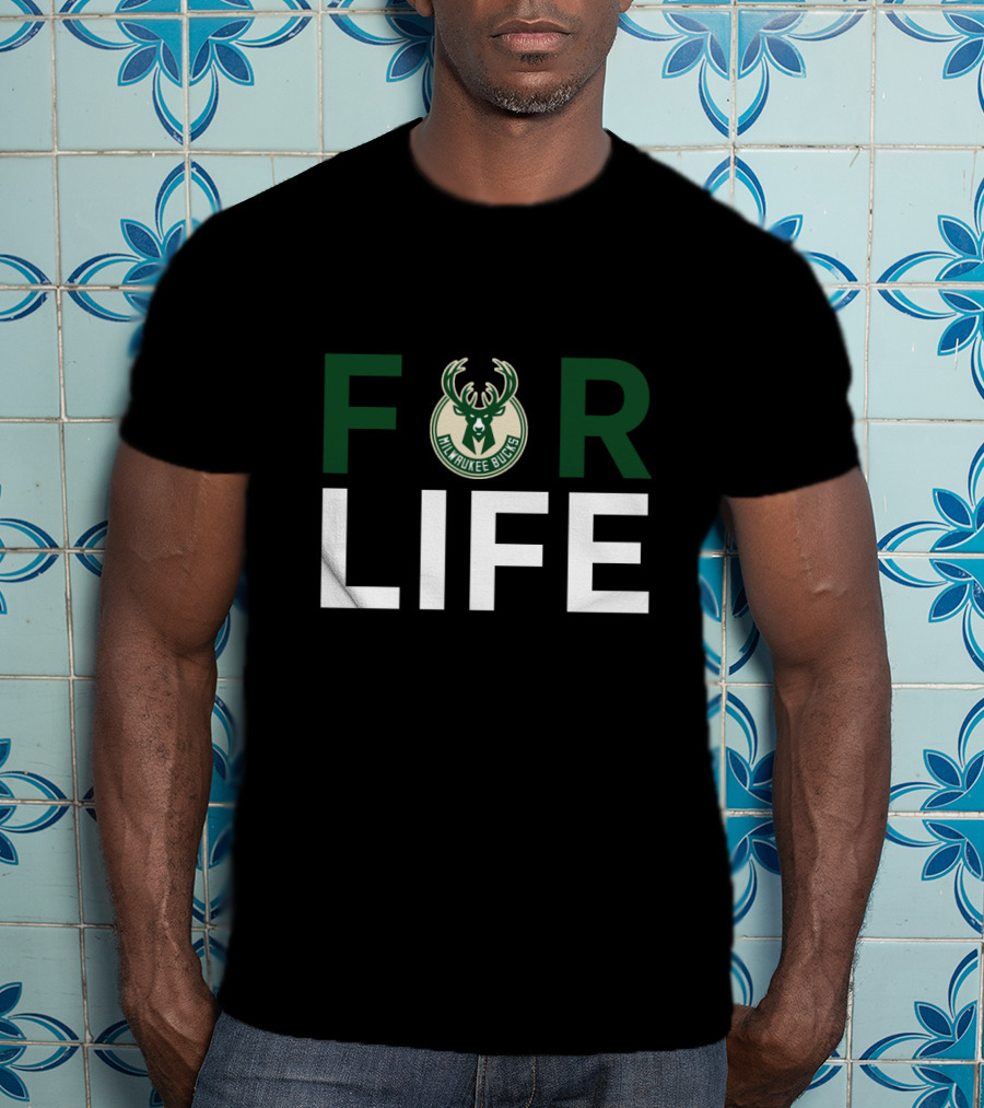 Milwaukee Bucks For Life Fan Loyalty T-Shirt