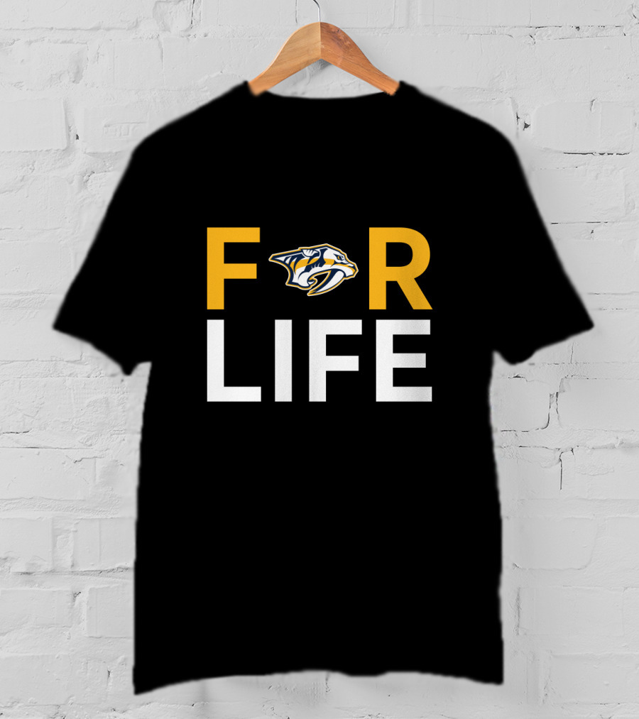 Nashville Predators Logo For Life Fan T-Shirt