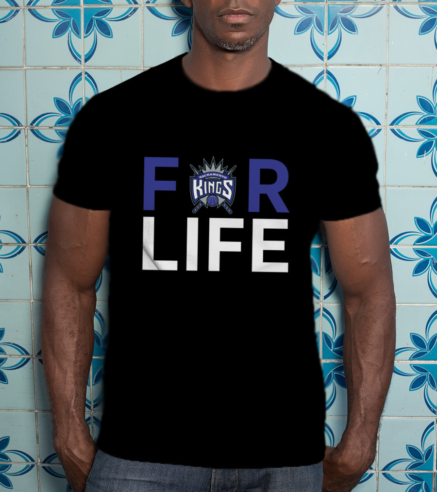 Sacramento Kings Logo For Life Fan Support T-Shirt