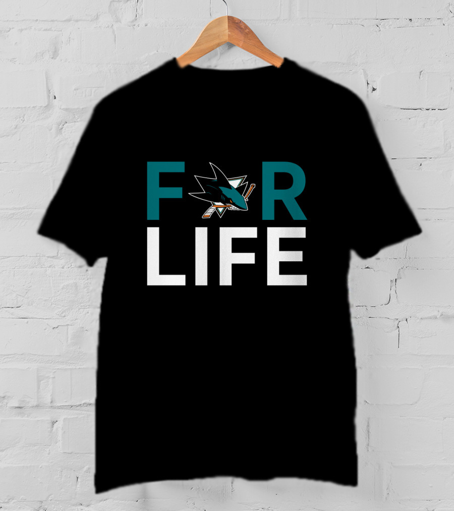 San Jose Sharks For Life Fan Pride T-Shirt