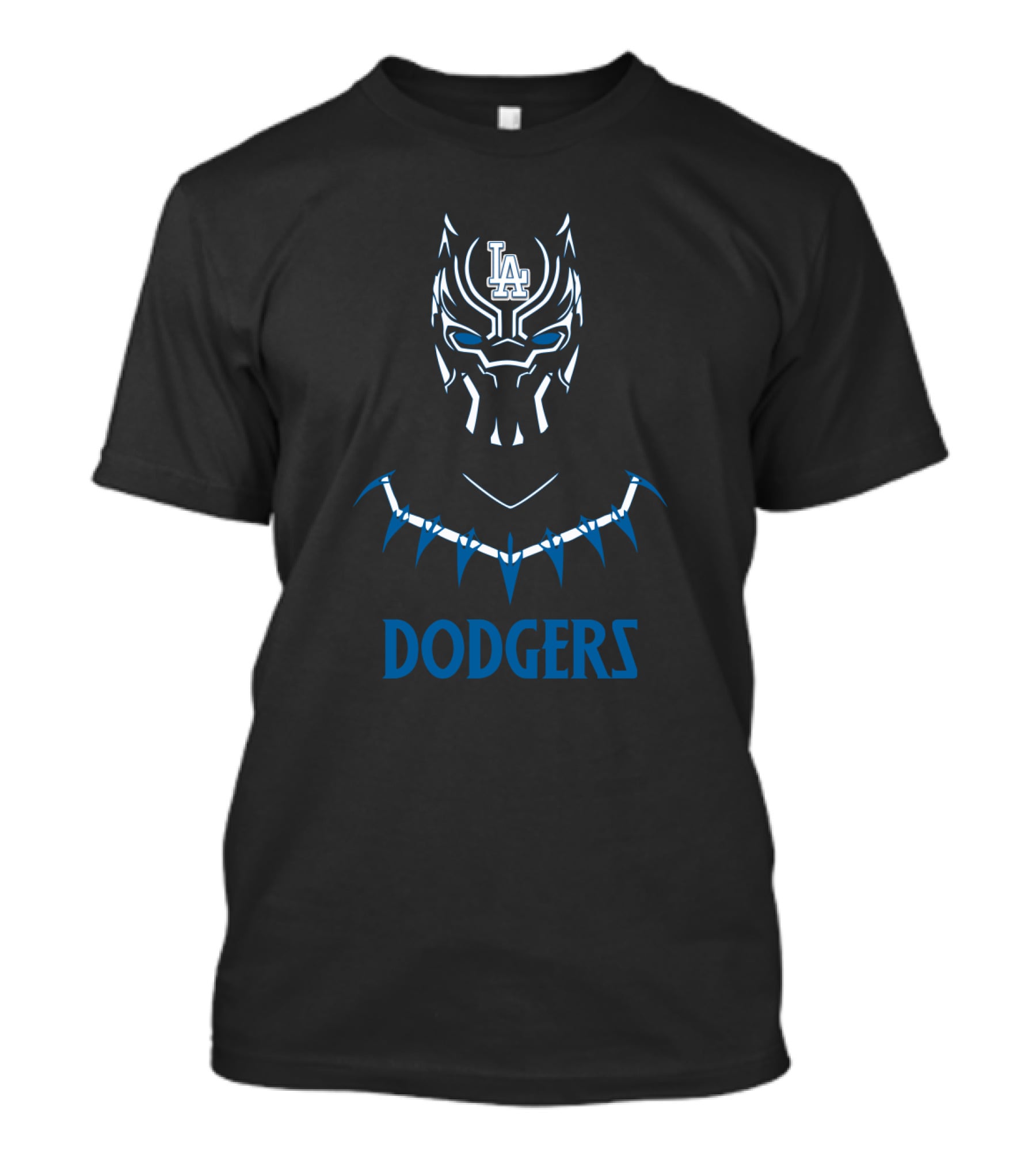LA Dodgers Black Panther Fan Collaboration Dodgers Mascot T-Shirt