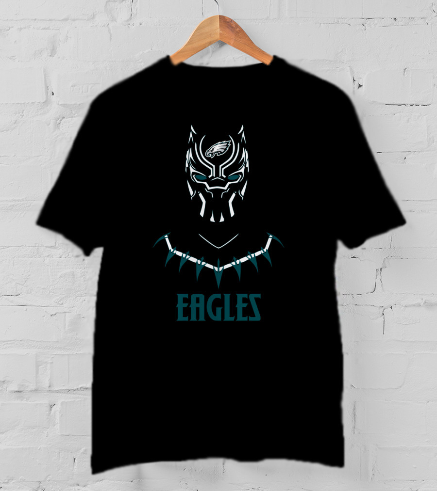 Eagles Fan Mask With Philadelphia T-Shirt