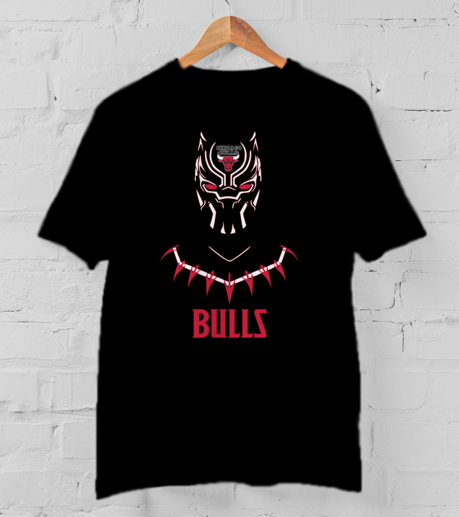 Chicago Bulls Black Panther Fans T-Shirt