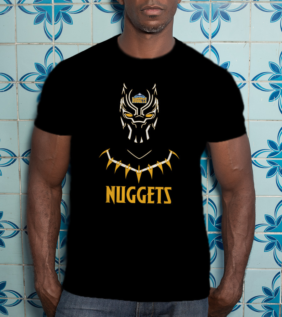 Black Panther Nuggets Fans T-Shirt