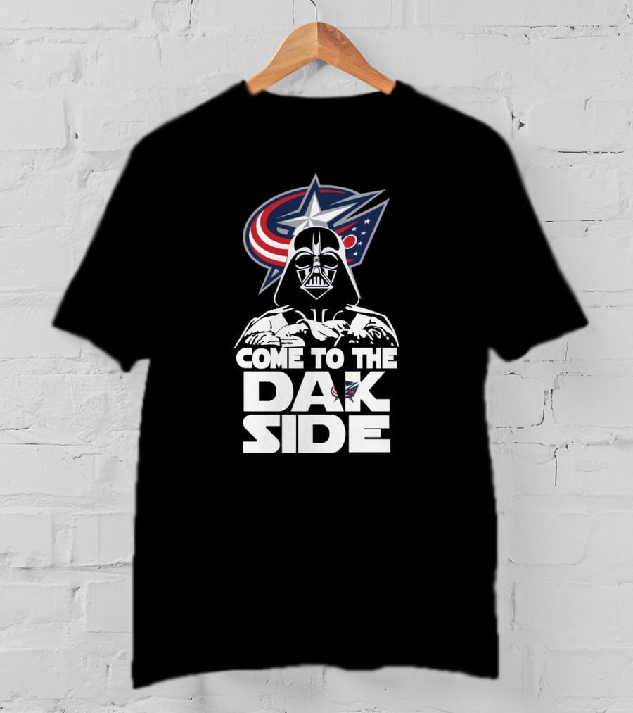 Come To The Dark Side Darth Vader Columbus Blue Jackets Fans T-Shirt