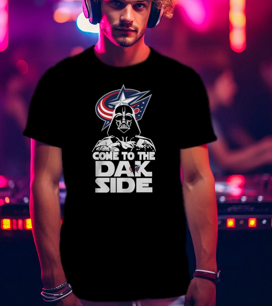 Come To The Dark Side Darth Vader Columbus Blue Jackets Fans T-Shirt