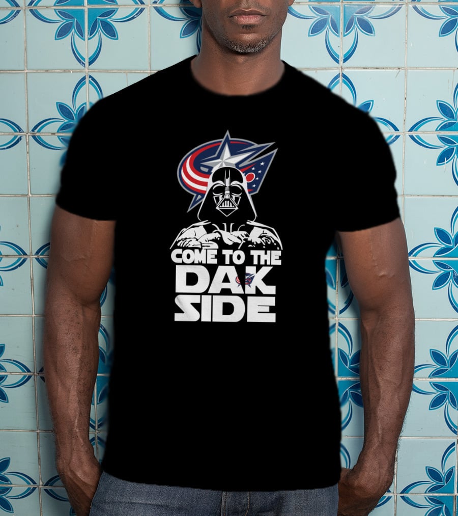 Come To The Dark Side Darth Vader Columbus Blue Jackets Fans T-Shirt
