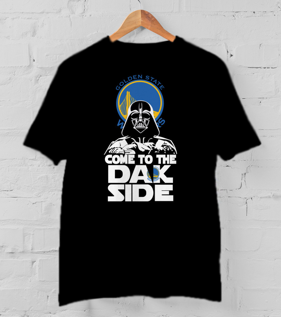 Golden State Warriors Darth Vader Come To The Dark Side T-Shirt