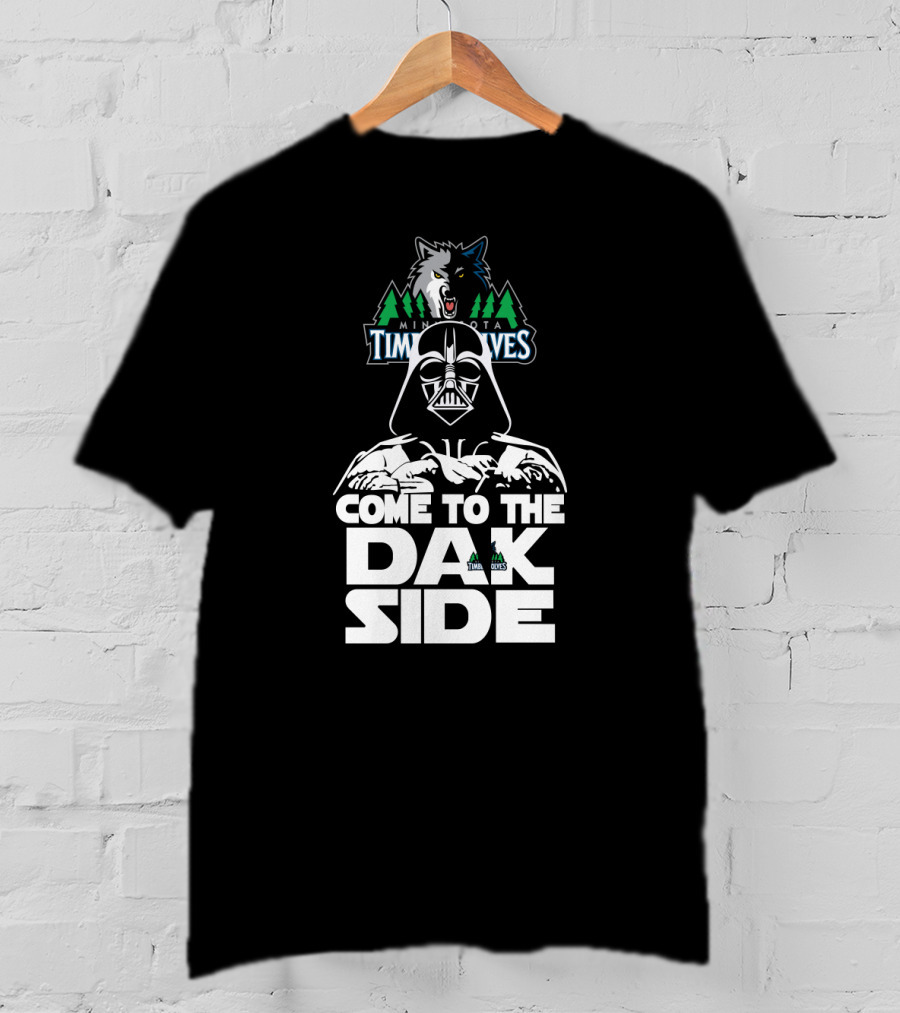 Darth Vader Come To The Dark Side Minnesota Timberwolves Fan T-Shirt