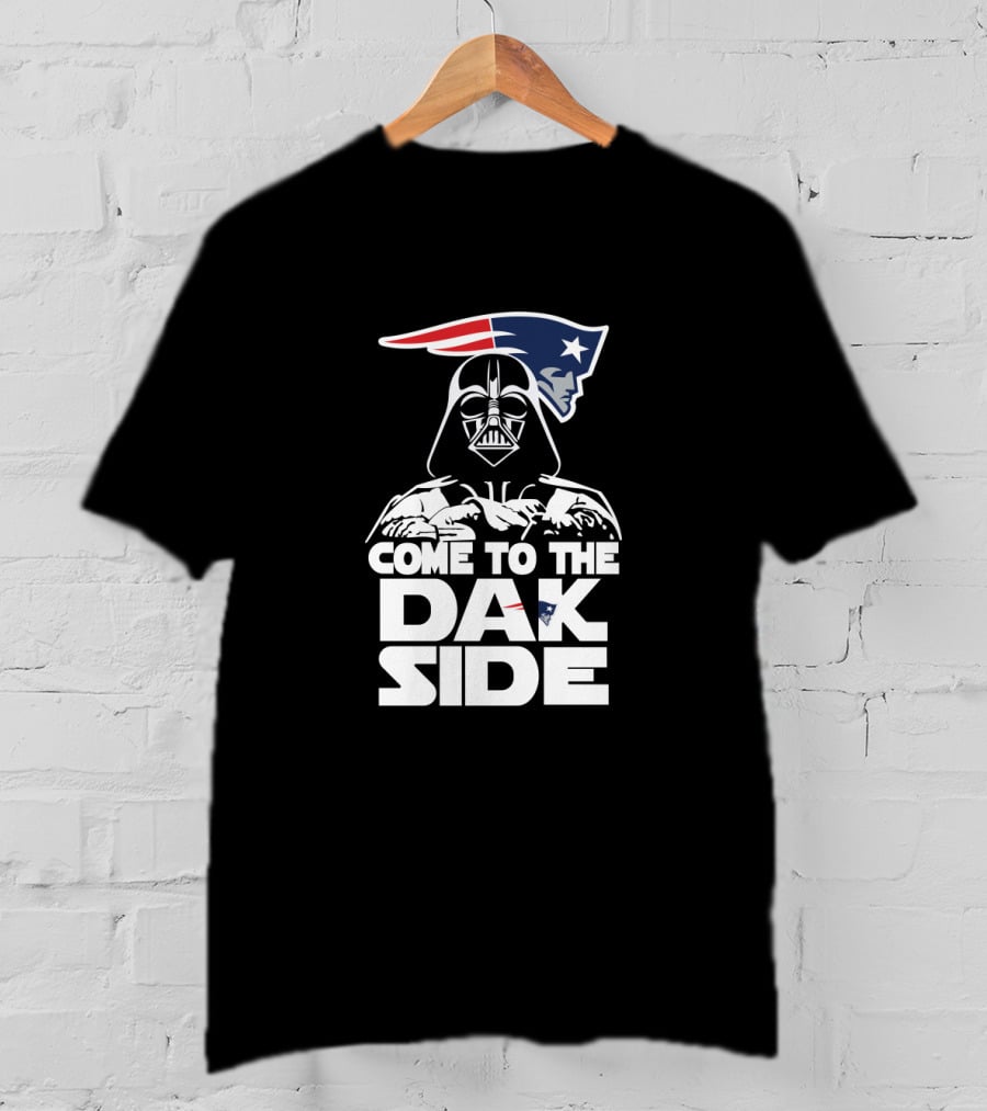 Come To The Dak Side Darth Vader New England Patriots Fan T-Shirt