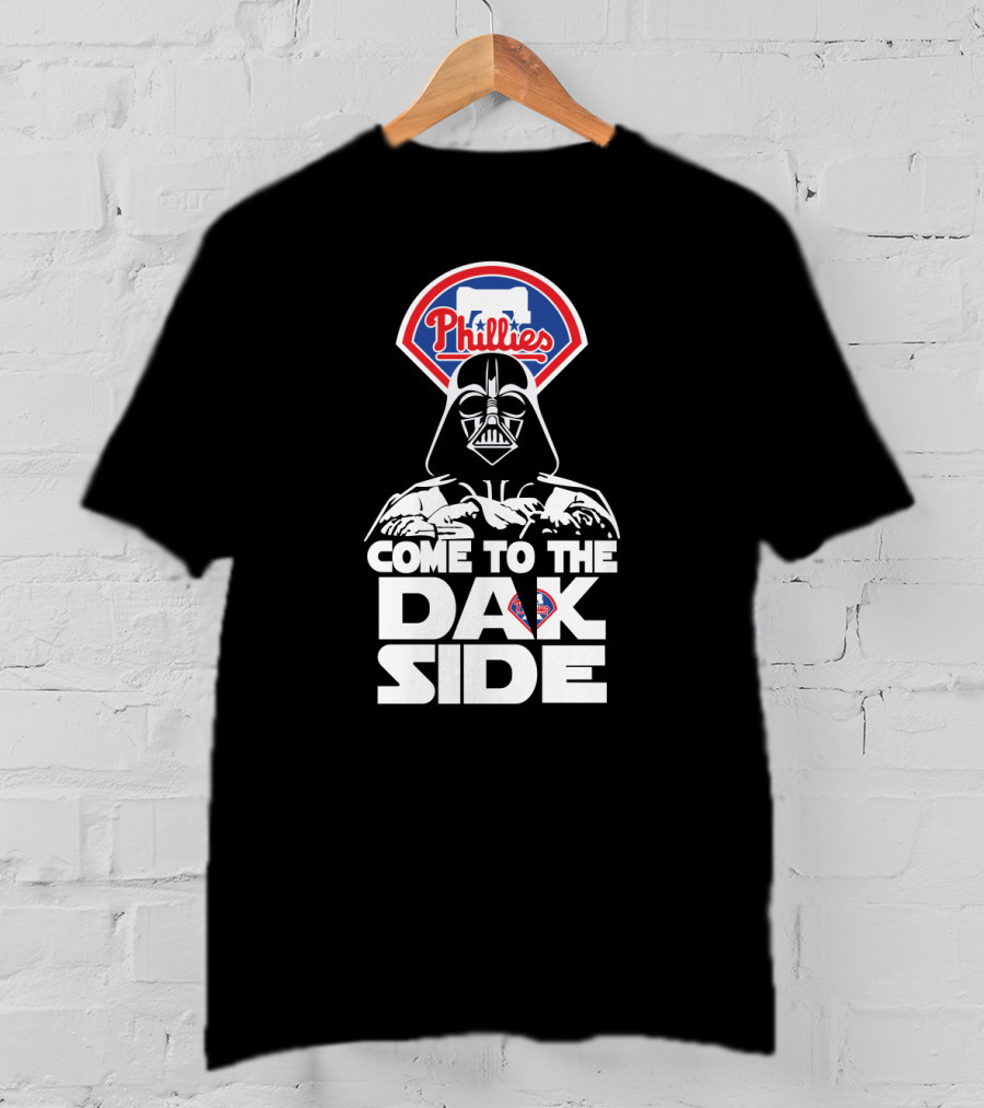 Philadelphia Phillies Fans Come To The Dark Side Darth Vader T-Shirt