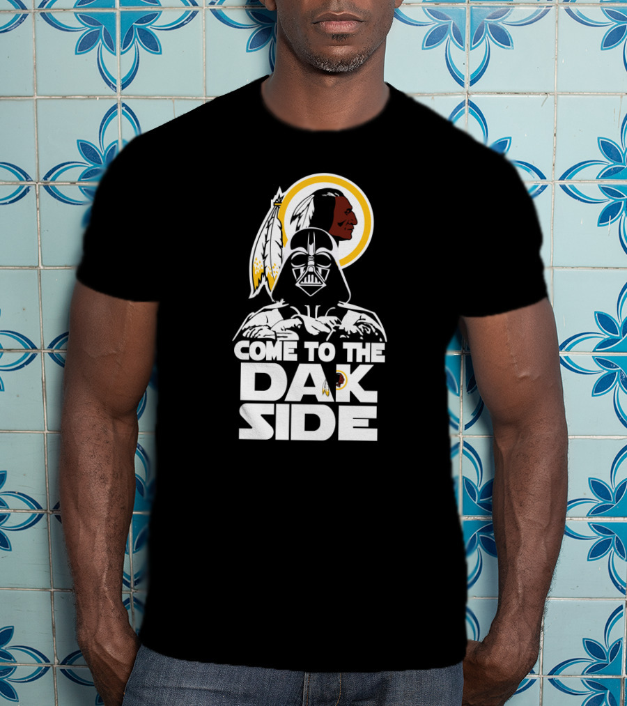 Come To The Dak Side Darth Vader Washington Redskins Fans T-Shirt
