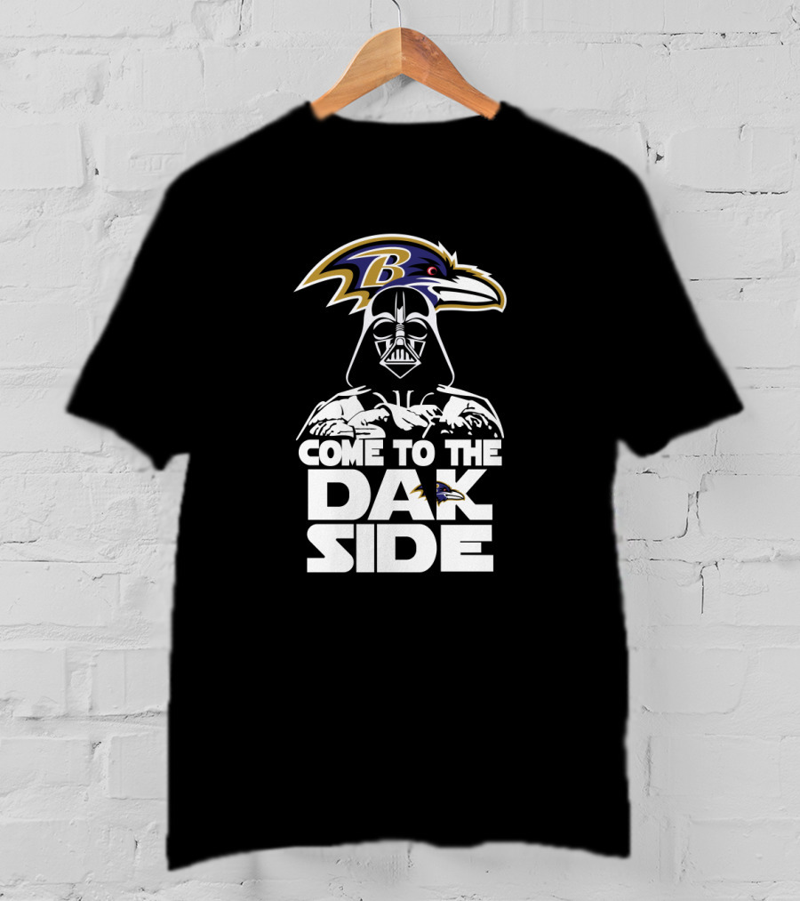 Darth Vader Baltimore Ravens Come To The Dark Side T-Shirt