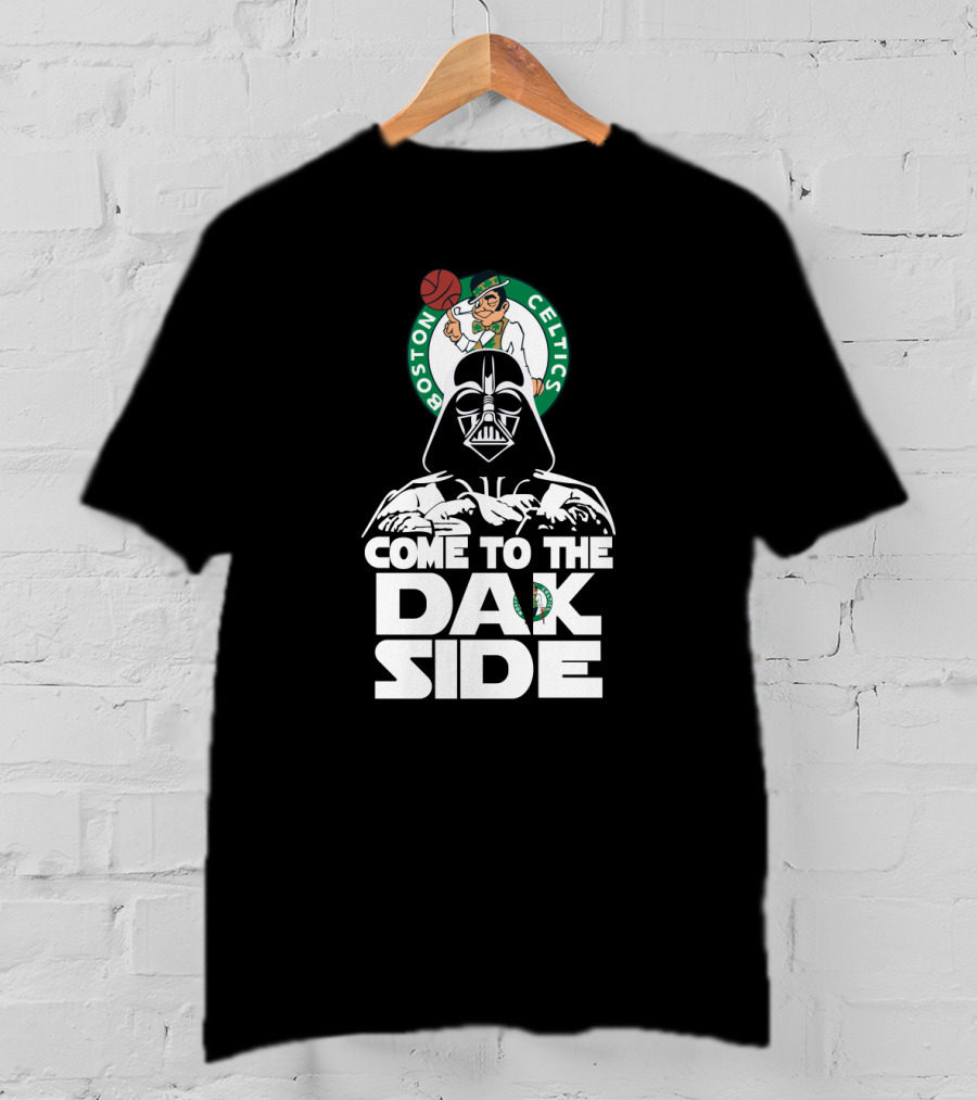 Come To The Dark Side Darth Vader Boston Celtics Fans T-Shirt