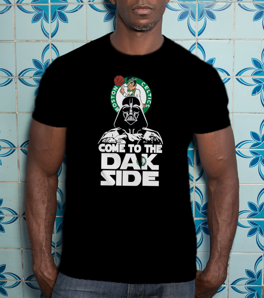 Come To The Dark Side Darth Vader Boston Celtics Fans T-Shirt