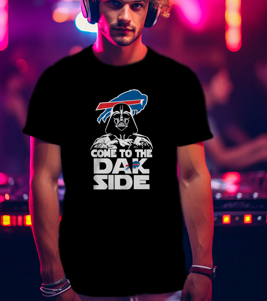 Come To The Dak Side Darth Vader Buffalo Bills Fans T-Shirt