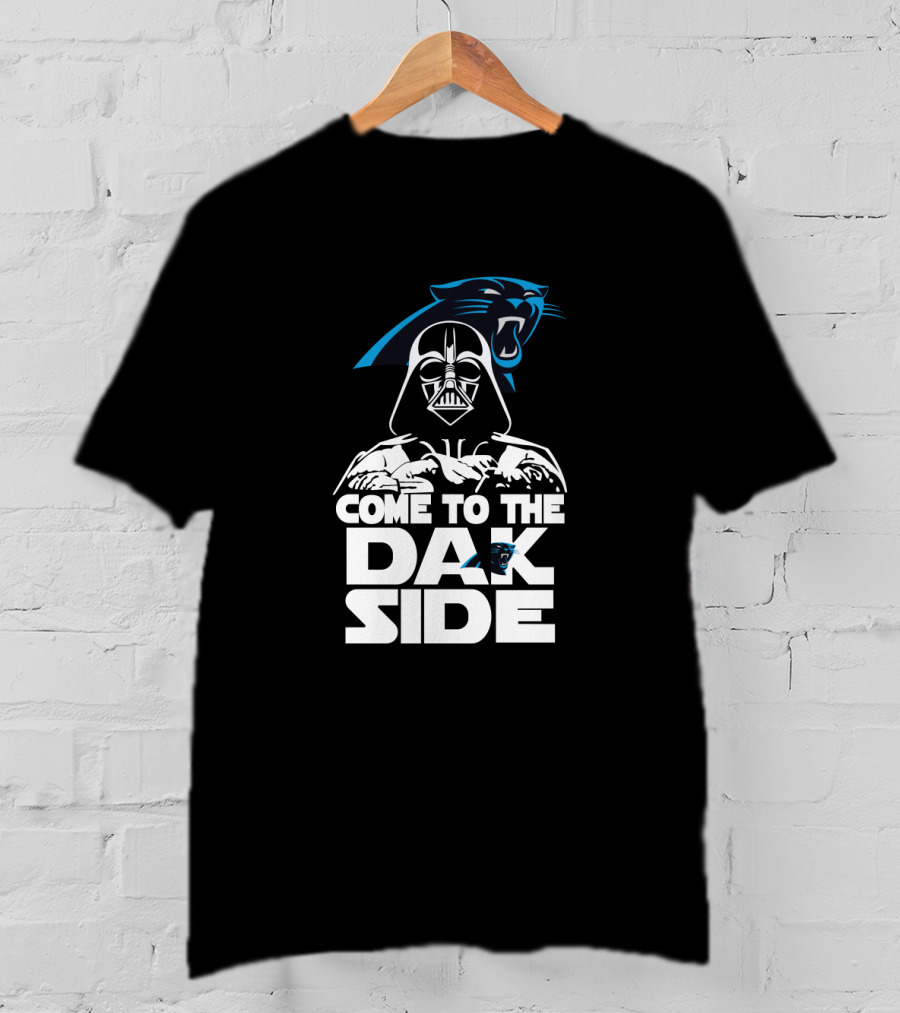 Come To The Dak Side Darth Vader Carolina Panthers Fans T-Shirt